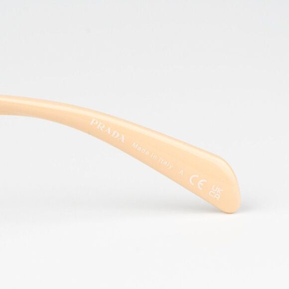 NEW Prada PRA15S 18Q4I2 Peach Light Brown Rectangle Unisex Sunglasses 0PR  A15S main image 4